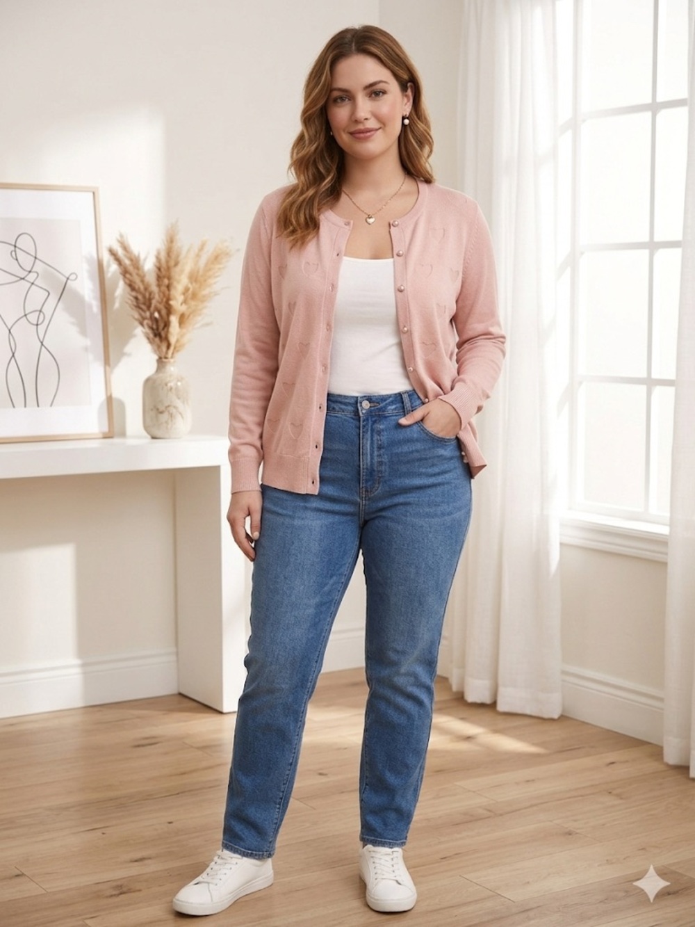 Amore Rose Blush Cardigan